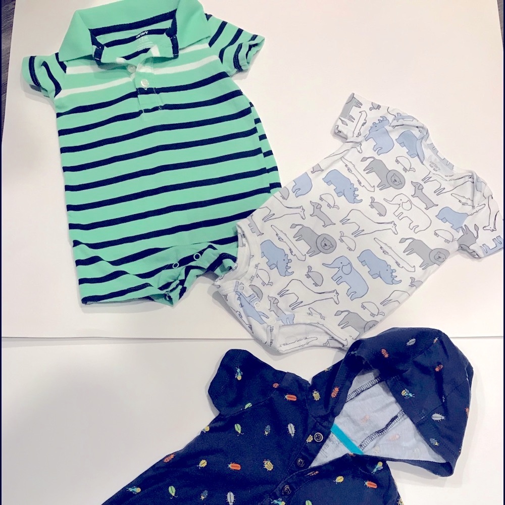 rompers 3 pieces bundle /lot 12 months